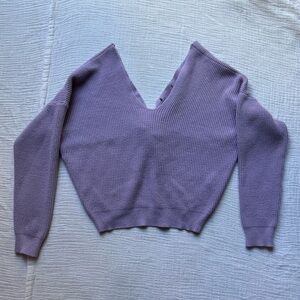 Purple Twist Sweater